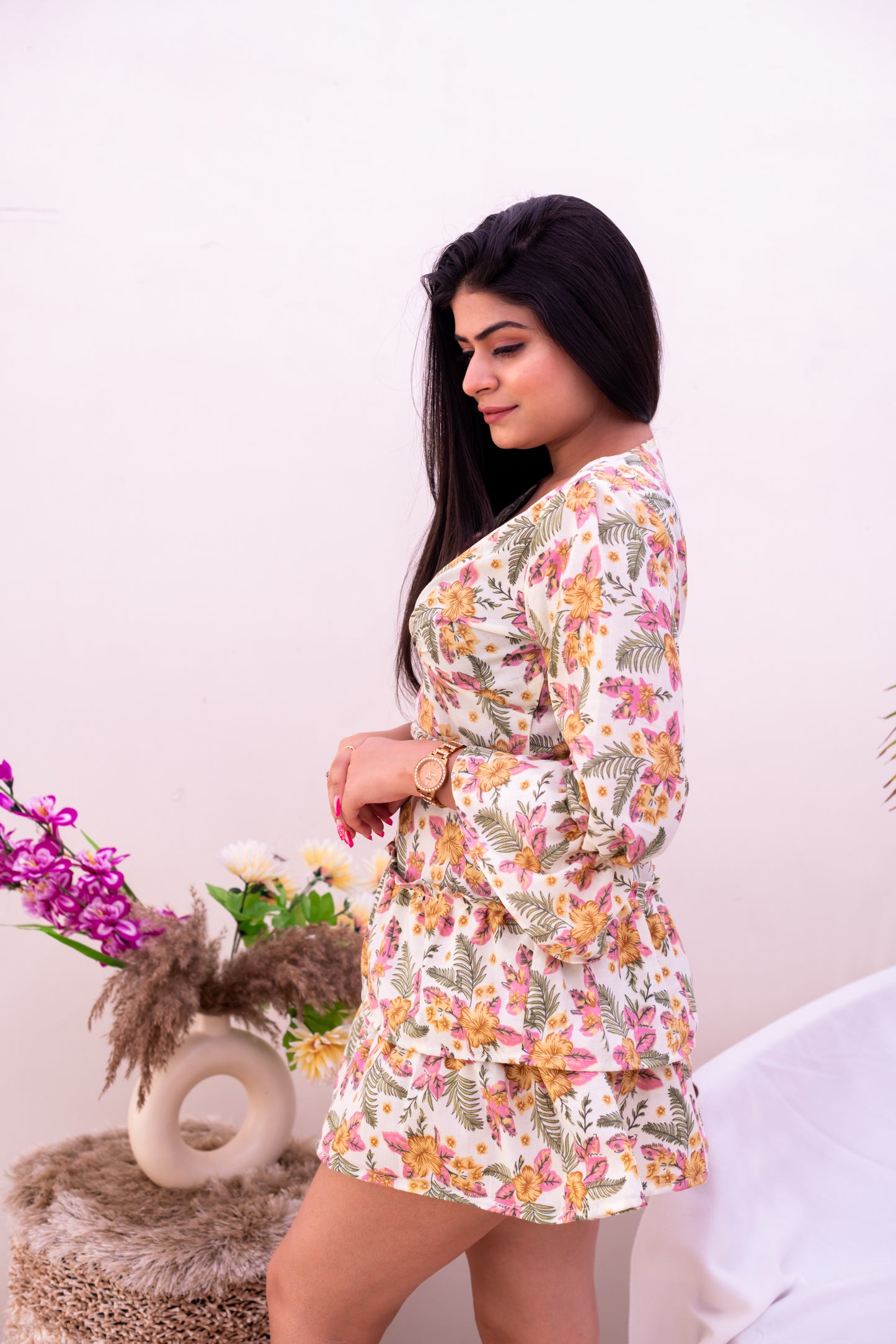 The Blossom Floral Short Dress