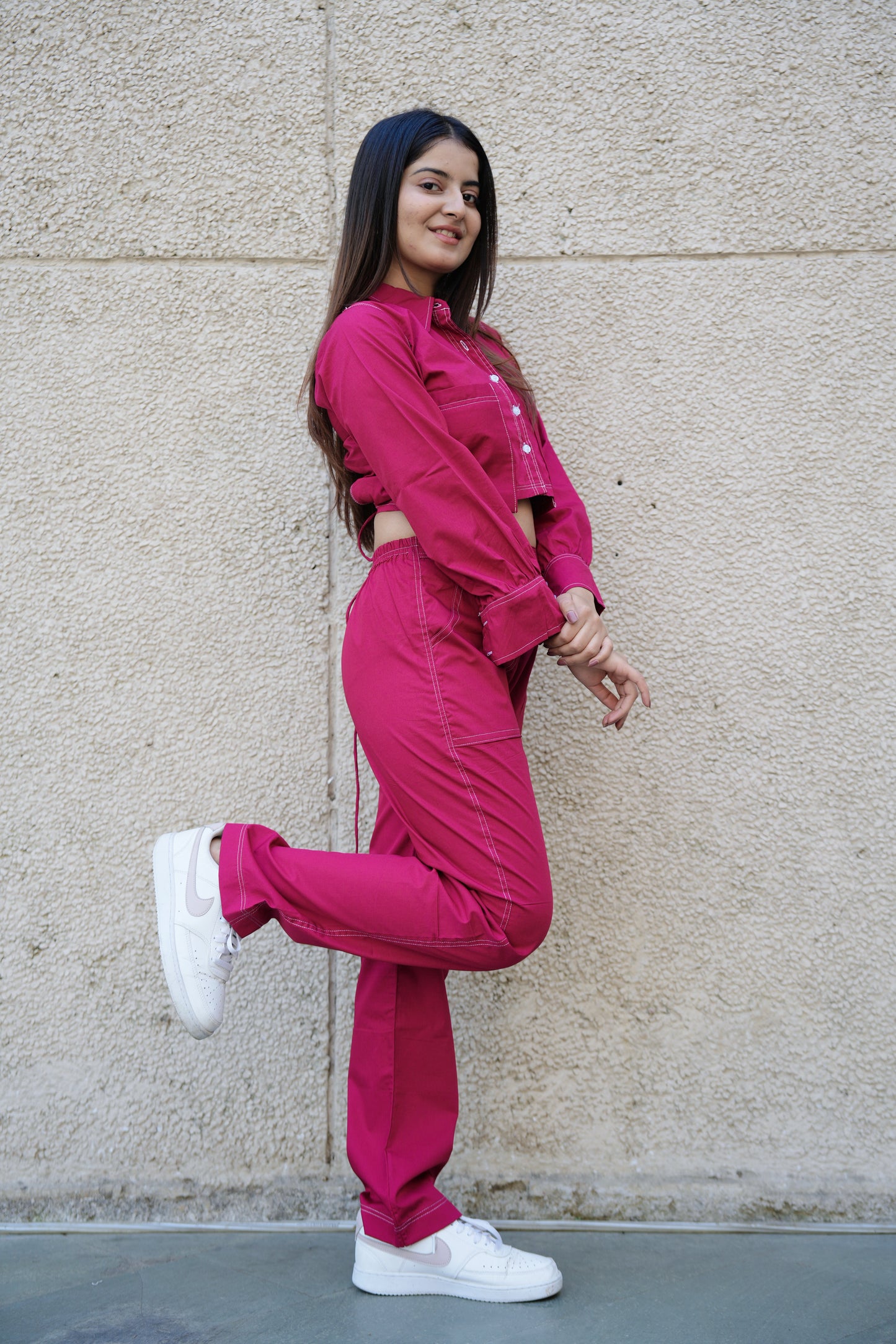 Gulabi Criss Cross Set